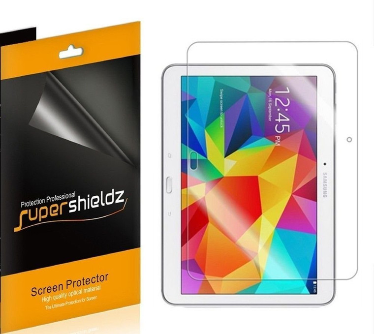 [3-Pack] Supershieldz for Samsung Galaxy Tab 4 10.1 Screen Protector, Anti-Bubble High Definition (HD) Clear Shield