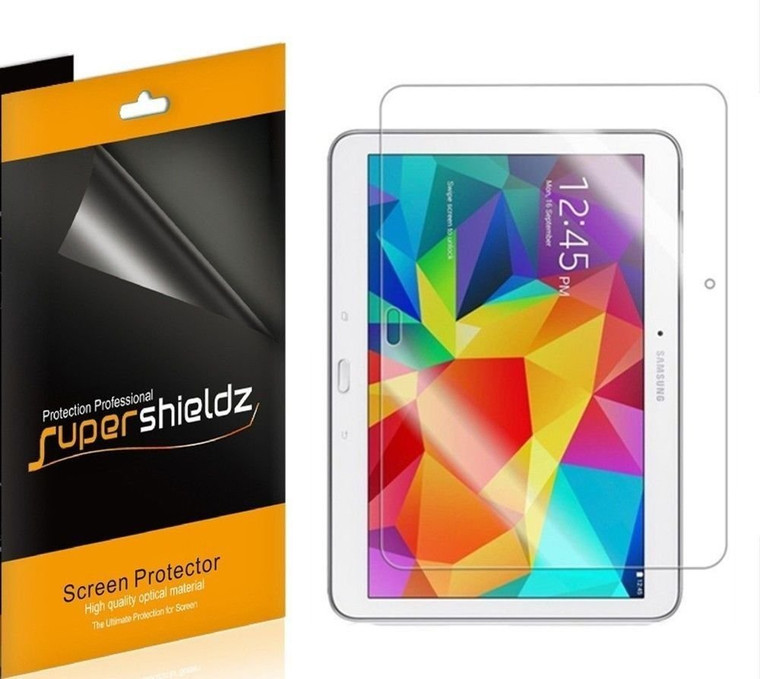 [3-Pack] Supershieldz for Samsung Galaxy Tab 4 Nook 10.1 Screen Protector, Anti-Bubble High Definition (HD) Clear Shield