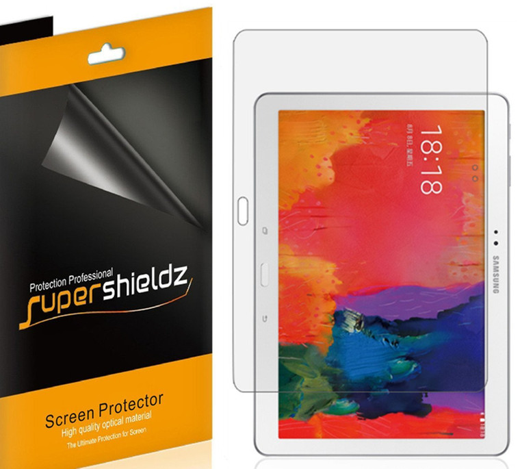 [3-Pack] Supershieldz for Samsung Galaxy Tab PRO 10.1 Screen Protector, Anti-Bubble High Definition (HD) Clear Shield