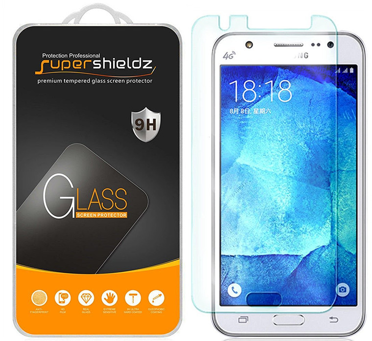 [2-Pack] Supershieldz for Samsung Galaxy J5 Tempered Glass Screen Protector, Anti-Scratch, Anti-Fingerprint, Bubble Free