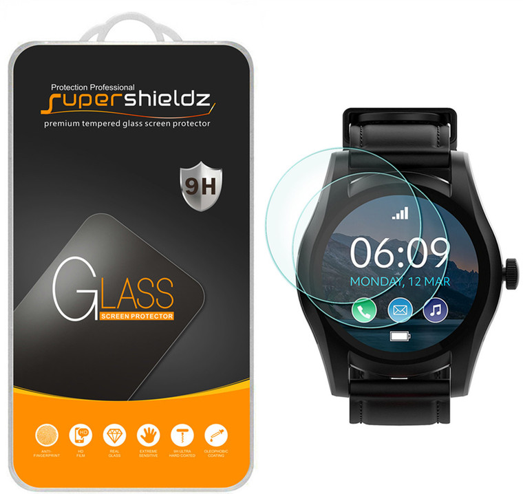 [2-Pack] Supershieldz for Samsung Gear S3 Frontier Tempered Glass Screen Protector, Anti-Scratch, Anti-Fingerprint, Bubble Free