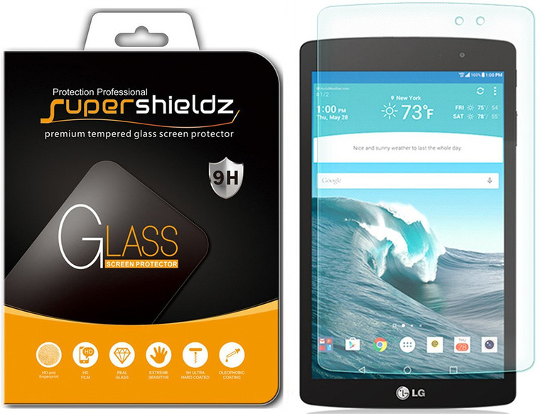 [1-Pack] Supershieldz for LG G Pad X8.3 / X 8.3 Tempered Glass Screen Protector, Anti-Scratch, Anti-Fingerprint, Bubble Free