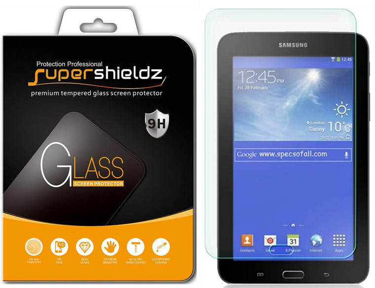 [1-Pack] Supershieldz for Samsung Galaxy Tab 3 Lite 7.0 Tempered Glass Screen Protector, Anti-Scratch, Anti-Fingerprint, Bubble Free