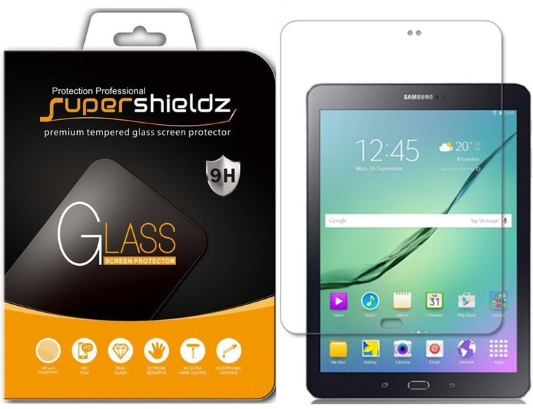 [1-Pack] Supershieldz for Samsung Galaxy Tab S2 8.0 Inch Tempered Glass Screen Protector, Anti-Scratch, Anti-Fingerprint, Bubble Free