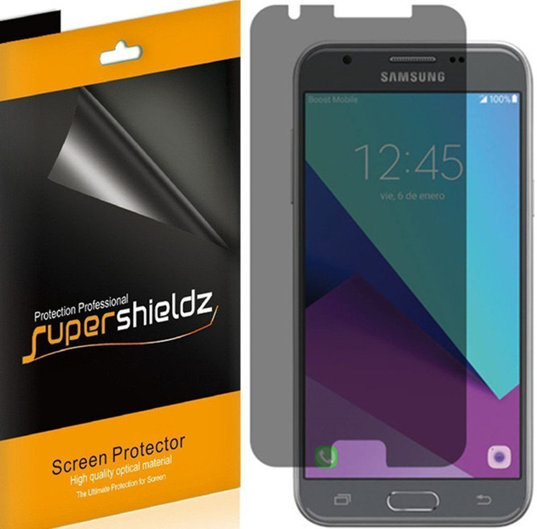 [2-Pack] Supershieldz for Samsung Galaxy J3 Luna Pro Privacy (Anti-Spy) Screen Protector Shield