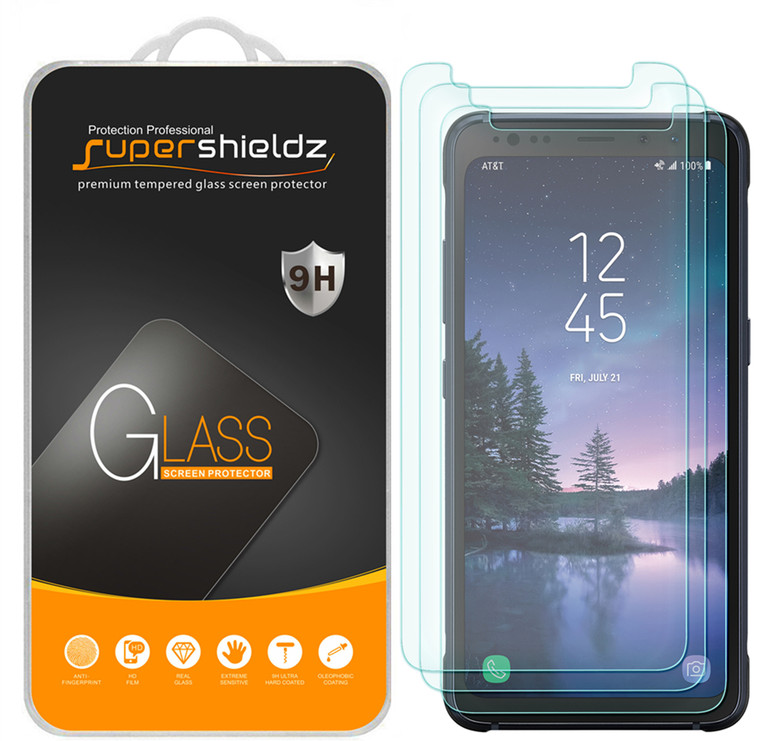 [3-Pack] Supershieldz for Samsung "Galaxy S8 Active" (Not Fit For Galaxy S8 / S8 Plus Model) Tempered Glass Screen Protector, Anti-Scratch, Anti-Fingerprint, Bubble Free