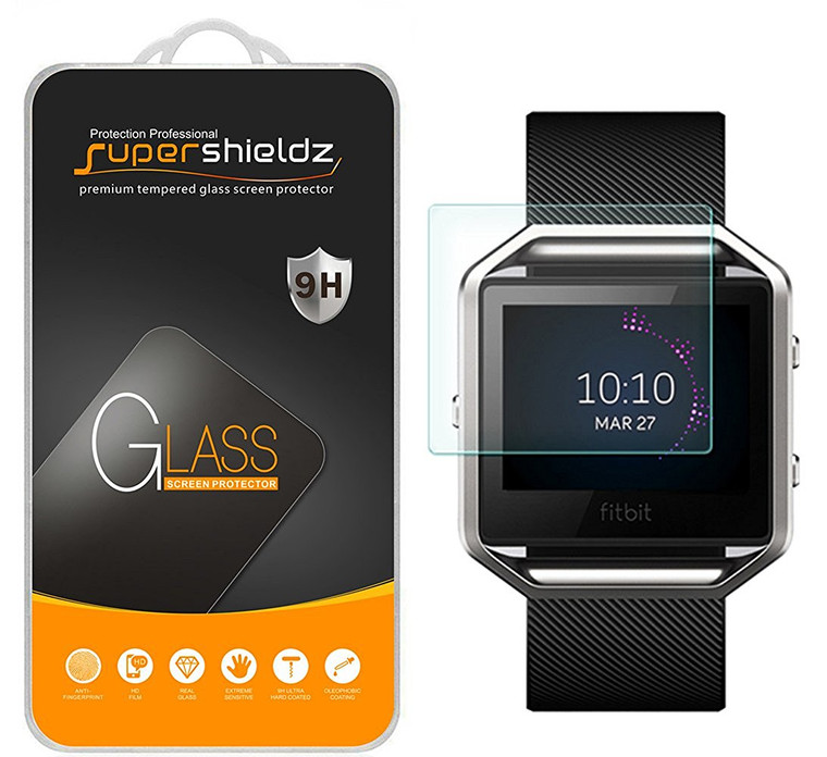 [1-Pack] Supershieldz for Fitbit Blaze Tempered Glass Screen Protector