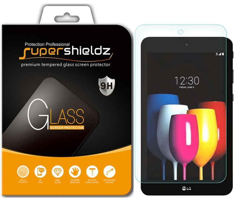 [1-Pack] Supershieldz for LG G Pad X2 8.0 Plus Tempered Glass Screen Protector, Anti-Scratch, Anti-Fingerprint, Bubble Free