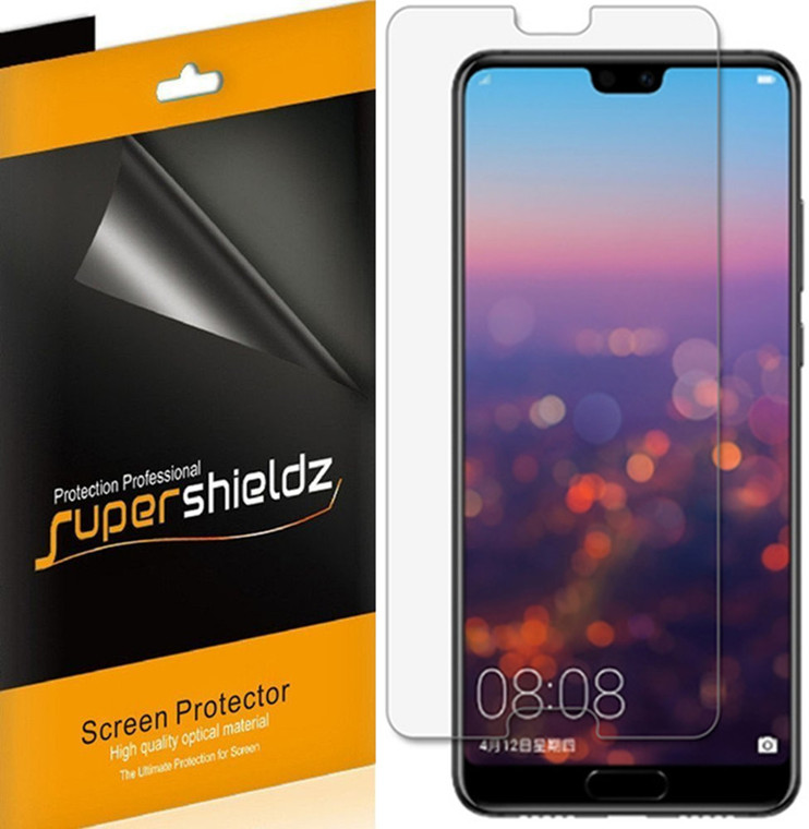 [6-Pack] Supershieldz for Huawei P20 Screen Protector, Anti-Bubble High Definition (HD) Clear Shield
