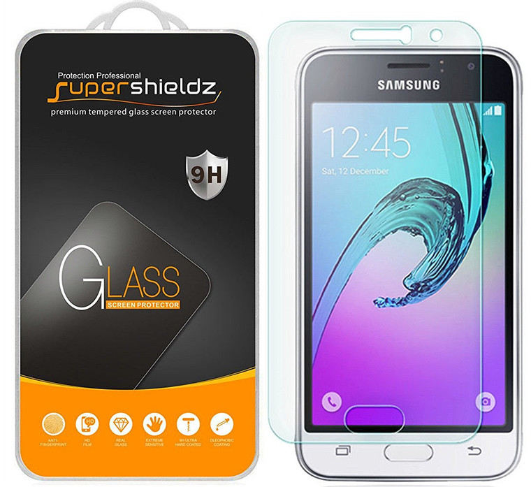 [2-Pack] Supershieldz for Samsung Galaxy J120 Tempered Glass Screen Protector, Anti-Scratch, Anti-Fingerprint, Bubble Free