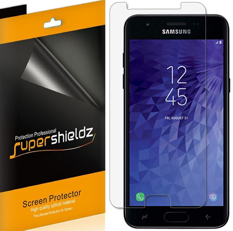 [6-Pack] Supershieldz for Samsung Galaxy J3 Top Screen Protector, Anti-Glare & Anti-Fingerprint (Matte) Shield