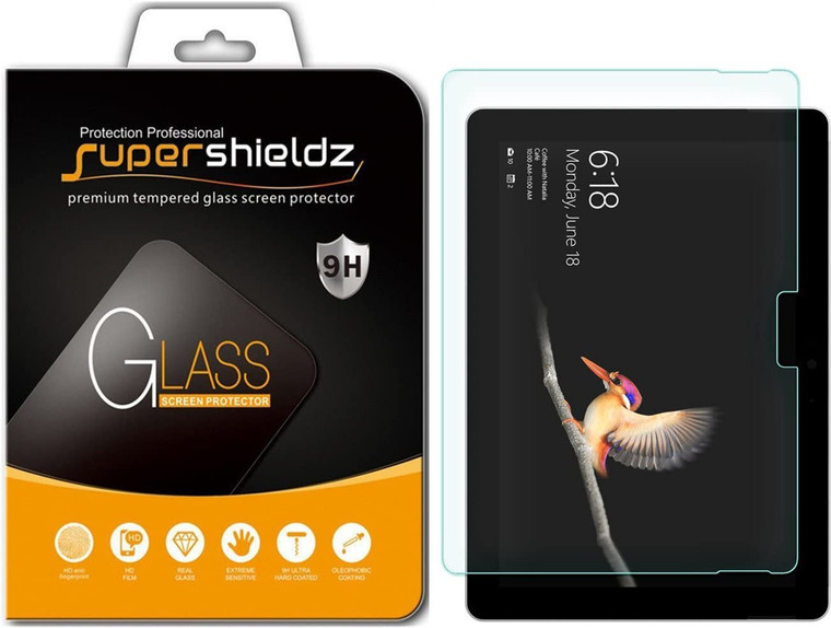 [1-Pack] Supershieldz for Microsoft Surface Go 4 / Surface Go 3 / Surface Go 2 / Surface Go Tempered Glass Screen Protector, Anti-Scratch, Anti-Fingerprint, Bubble Free