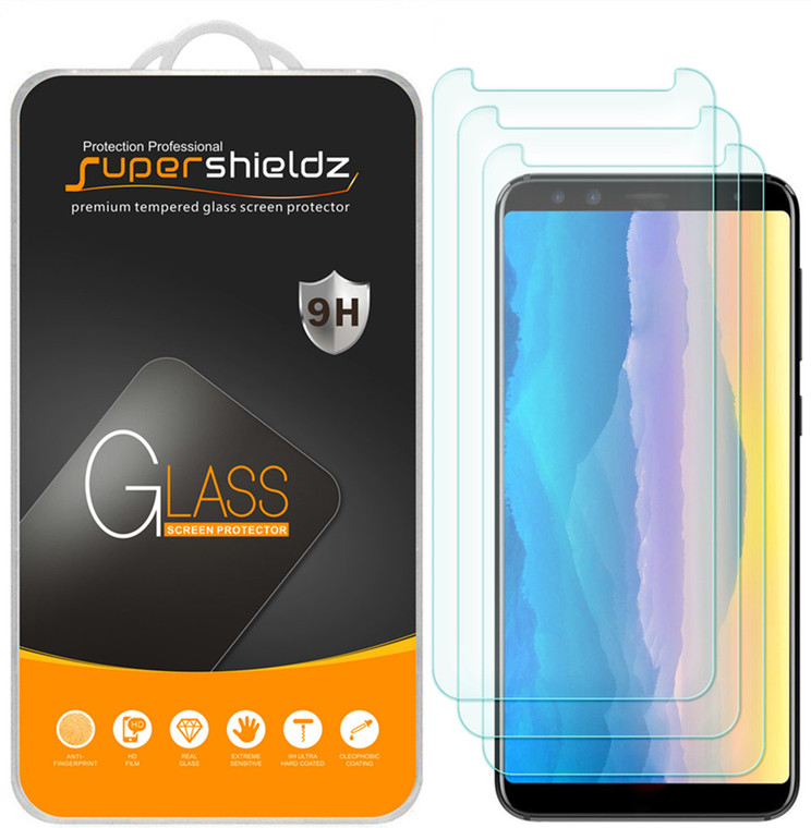 [3-Pack] Supershieldz for BLU Pure View Tempered Glass Screen Protector, Anti-Scratch, Anti-Fingerprint, Bubble Free