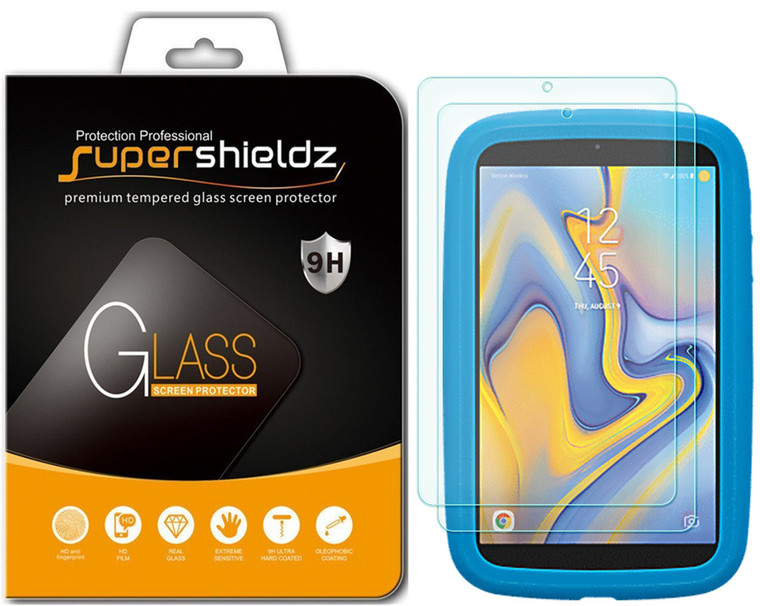 [2-Pack] Supershieldz for Samsung Galaxy Tab A 8.0 inch (2018) [SM-T387 Model] Tempered Glass Screen Protector, Anti-Scratch, Anti-Fingerprint, Bubble Free