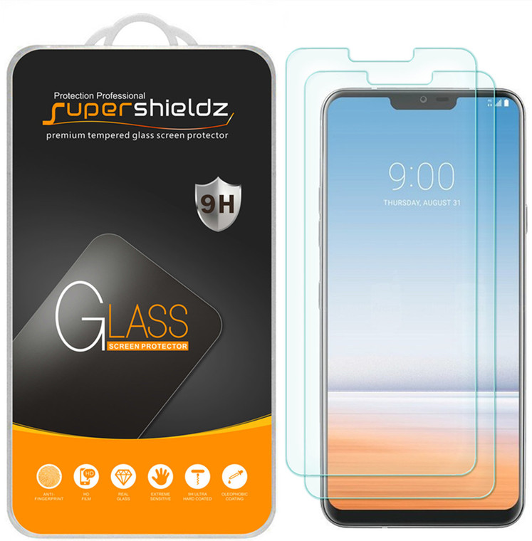 [2-Pack] Supershieldz for LG Q9 Tempered Glass Screen Protector, Anti-Scratch, Anti-Fingerprint, Bubble Free