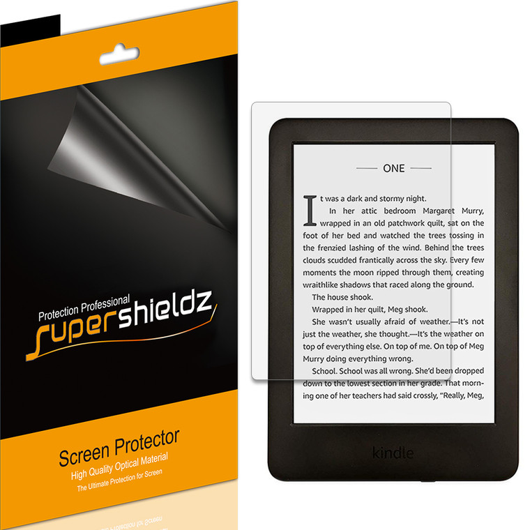 [3-Pack] Supershieldz for all-New Kindle and Kindle Kids 6-inch (11th/10th Generation, 2024/2022/2019) Screen Protector, Anti-Bubble High Definition (HD) Clear Shield