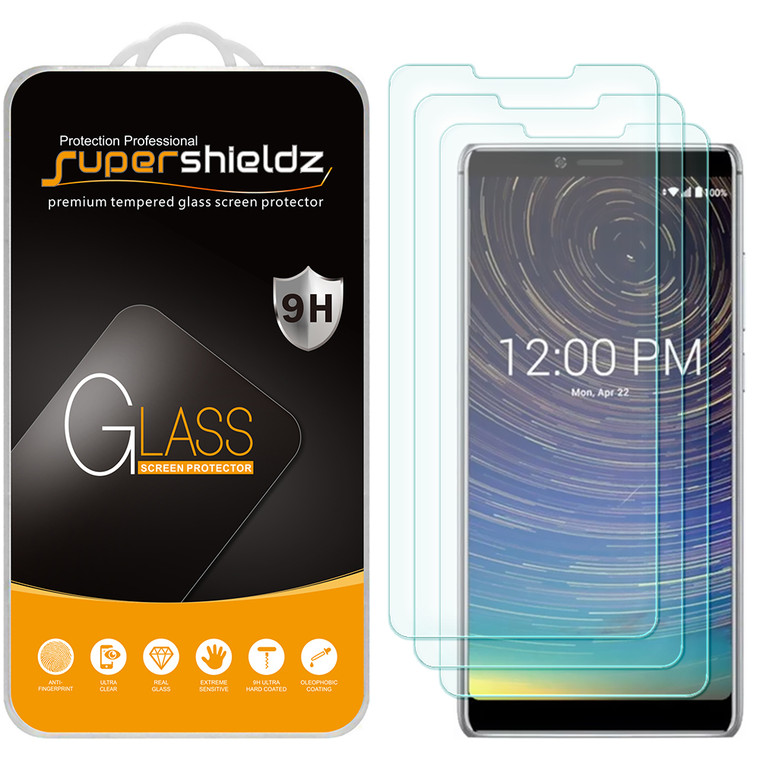 [3-Pack] Supershieldz for Coolpad Legacy Tempered Glass Screen Protector, Anti-Scratch, Anti-Fingerprint, Bubble Free