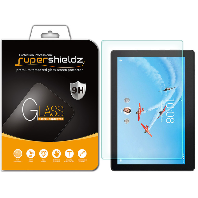 [1-Pack] Supershieldz for Lenovo Tab E10 (10.1) Tempered Glass Screen Protector, Anti-Scratch, Anti-Fingerprint, Bubble Free