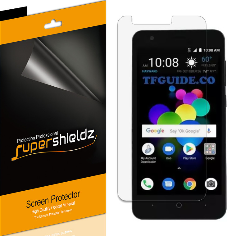 [6-Pack] Supershieldz for ZTE Blade T2 Lite Screen Protector, Anti-Bubble High Definition (HD) Clear Shield