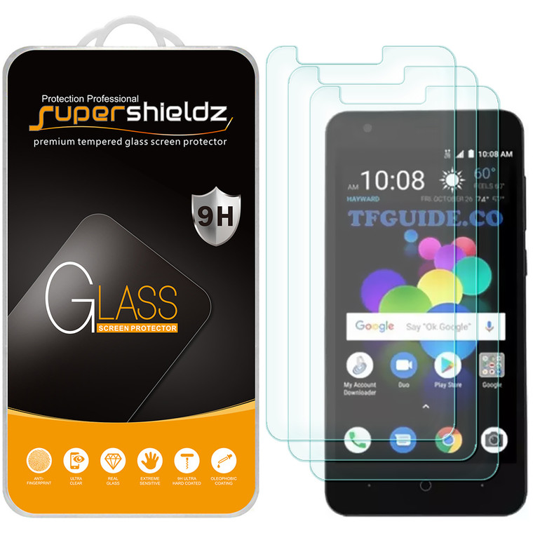 [3-Pack] Supershieldz for ZTE Blade T2 Lite Tempered Glass Screen Protector, Anti-Scratch, Anti-Fingerprint, Bubble Free