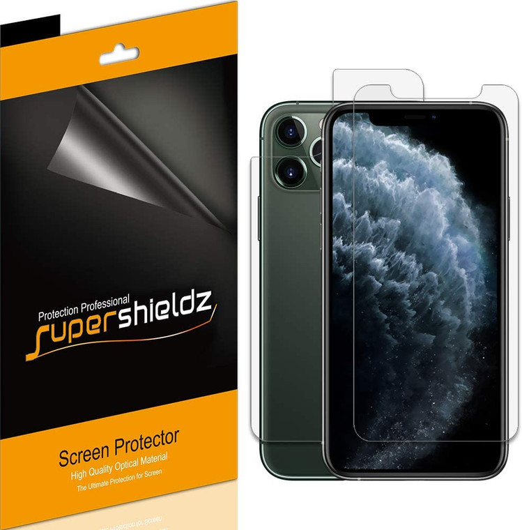 [3 Front & 3 Back] Supershieldz for Apple iPhone 11 Pro (5.8") [Front + Back] Full Body Screen Protector, Supershieldz Anti-Bubble High Definition (HD) Clear Shield