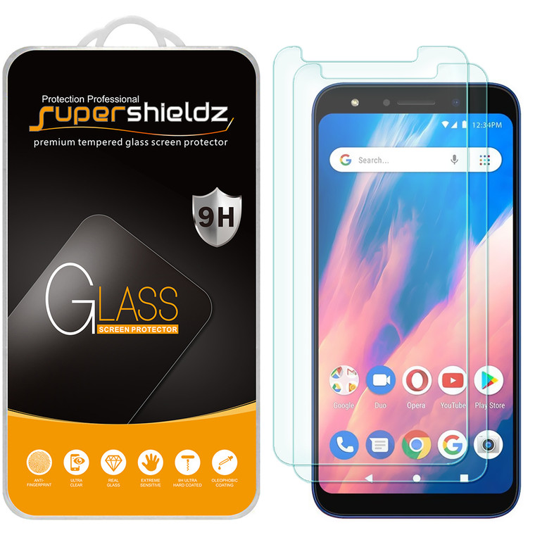 [2-Pack] Supershieldz for BLU G6 Tempered Glass Screen Protector, Anti-Scratch, Anti-Fingerprint, Bubble Free