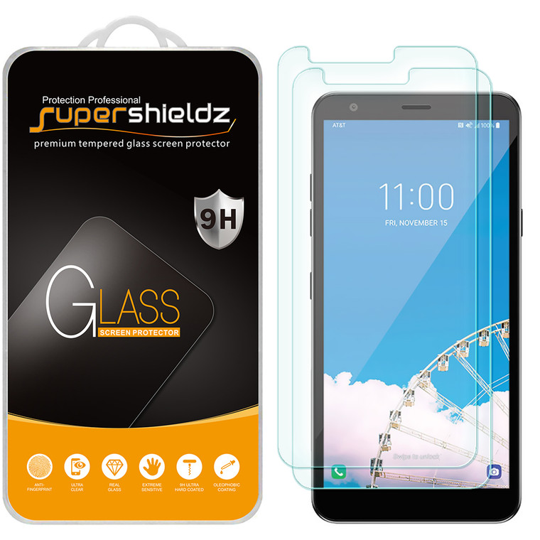 [2-Pack] Supershieldz for LG Aristo 4 Plus Tempered Glass Screen Protector, Anti-Scratch, Anti-Fingerprint, Bubble Free