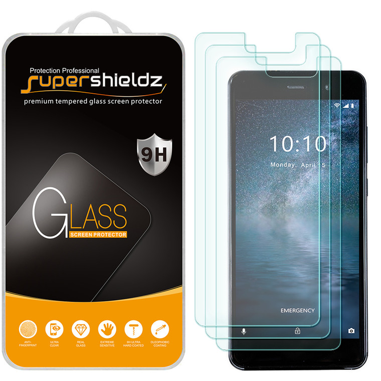 [3-Pack] Supershieldz for Foxxd Miro Tempered Glass Screen Protector, Anti-Scratch, Anti-Fingerprint, Bubble Free