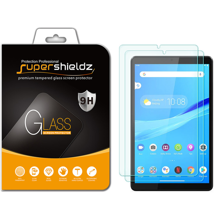 [2-Pack] Supershieldz for Lenovo Tab M8 (3rd Gen) / Smart Tab M8 / Tab M8 HD LTE/ Tab M8 HD (8 inch) Tempered Glass Screen Protector, Anti-Scratch, Anti-Fingerprint, Bubble Free