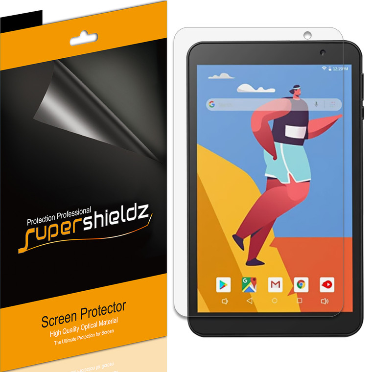 [3-Pack] Supershieldz for Dragon Touch Y80 8 inch Kids Tablet Screen Protector, Anti-Bubble High Definition (HD) Clear Shield