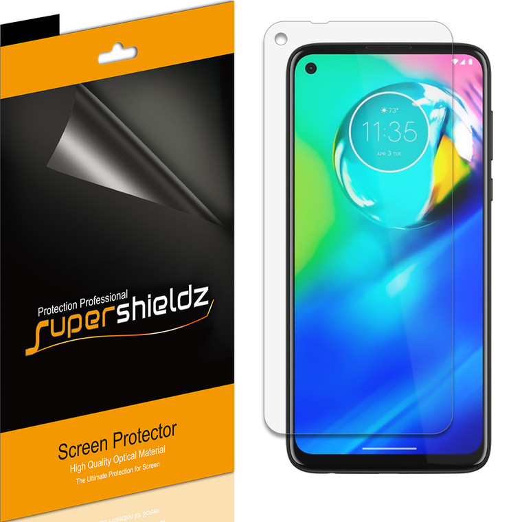 [6-Pack] Supershieldz for Motorola Moto G8 Power Screen Protector, Anti-Bubble High Definition (HD) Clear Shield