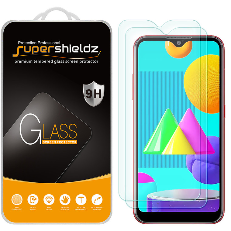 [2-Pack] Supershieldz for Samsung Galaxy A01 Tempered Glass Screen Protector, Anti-Scratch, Anti-Fingerprint, Bubble Free