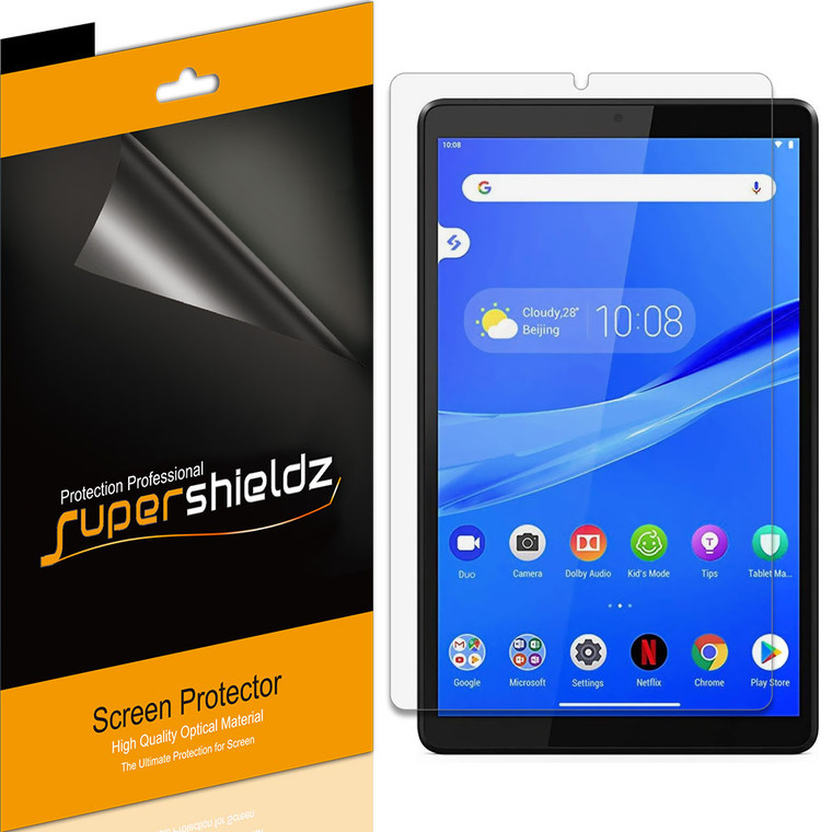 [3-Pack] Supershieldz for Lenovo Tab M8 FHD Screen Protector, Anti-Bubble High Definition (HD) Clear Shield