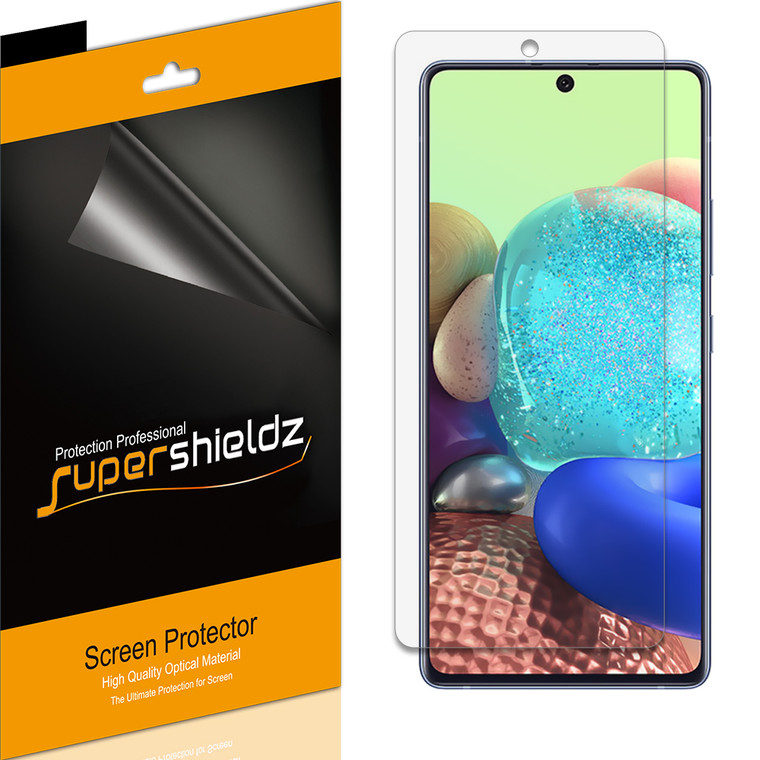 [6-Pack] Supershieldz for Samsung Galaxy A71 5G / A71 5G UW Screen Protector, Anti-Bubble High Definition (HD) Clear Shield