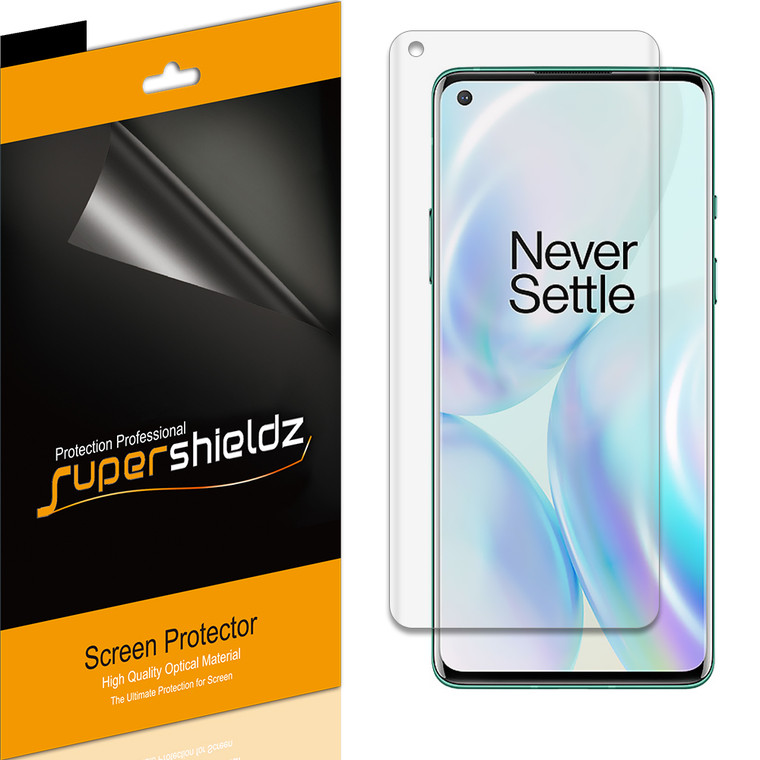 [2-Pack] Supershieldz for OnePlus 8 Screen Protector, High Definition Clear Shield (PET)