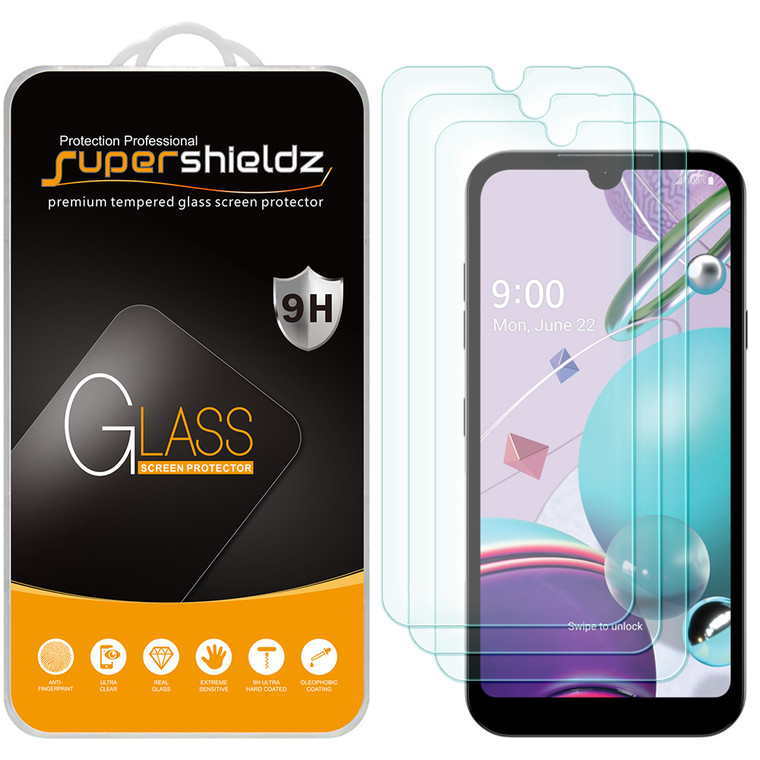 [3-Pack] Supershieldz for LG Aristo 5 / Aristo 5 Plus Tempered Glass Screen Protector, Anti-Scratch, Anti-Fingerprint, Bubble Free