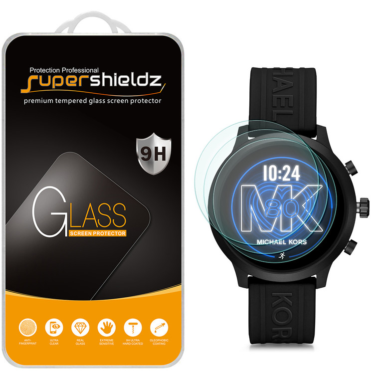 [3-Pack] Supershieldz for Samsung Galaxy Watch 3 (45mm) Tempered Glass Screen Protector, Anti-Scratch, Anti-Fingerprint, Bubble Free