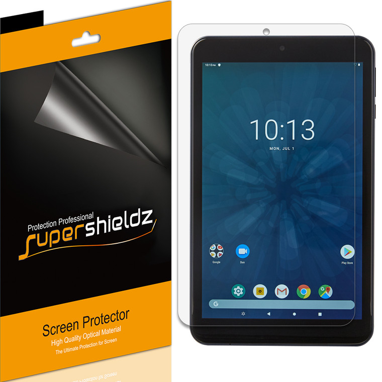 [3-Pack] Supershieldz for Onn Tablet Pro 8 inch Screen Protector, Anti-Bubble High Definition (HD) Clear Shield