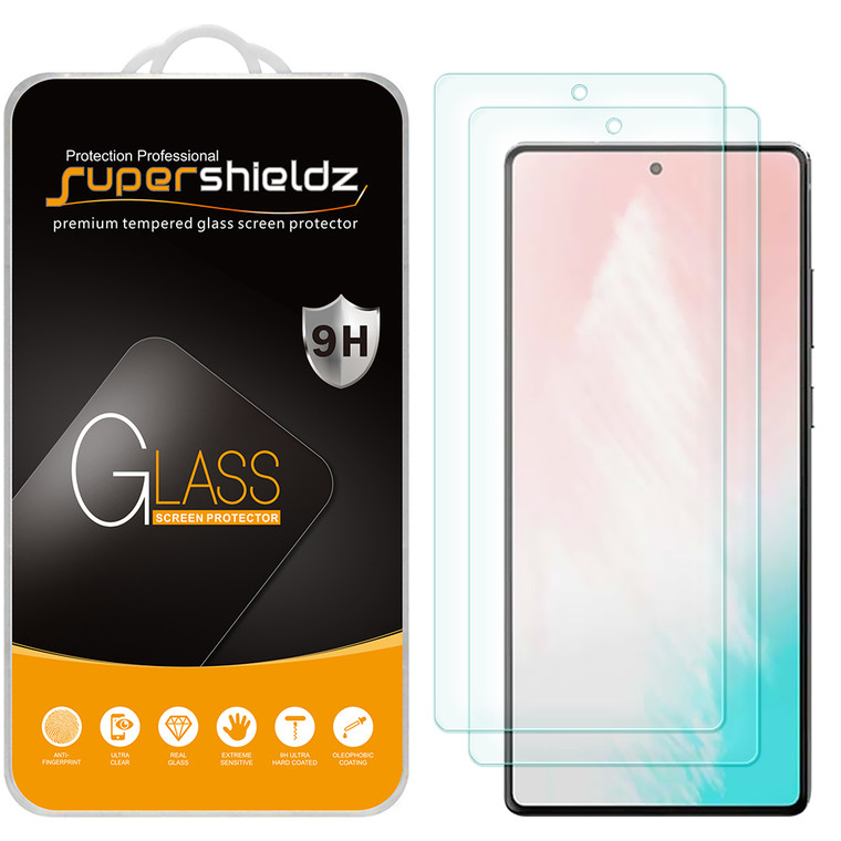 [2-Pack] Supershieldz for Samsung Galaxy S20 FE 5G / S20 FE 5G UW Tempered Glass Screen Protector, Anti-Scratch, Anti-Fingerprint, Bubble Free