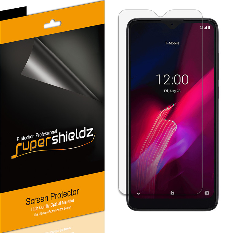 [6-Pack] Supershieldz for T-Mobile Revvl 4 Screen Protector, Anti-Bubble High Definition (HD) Clear Shield