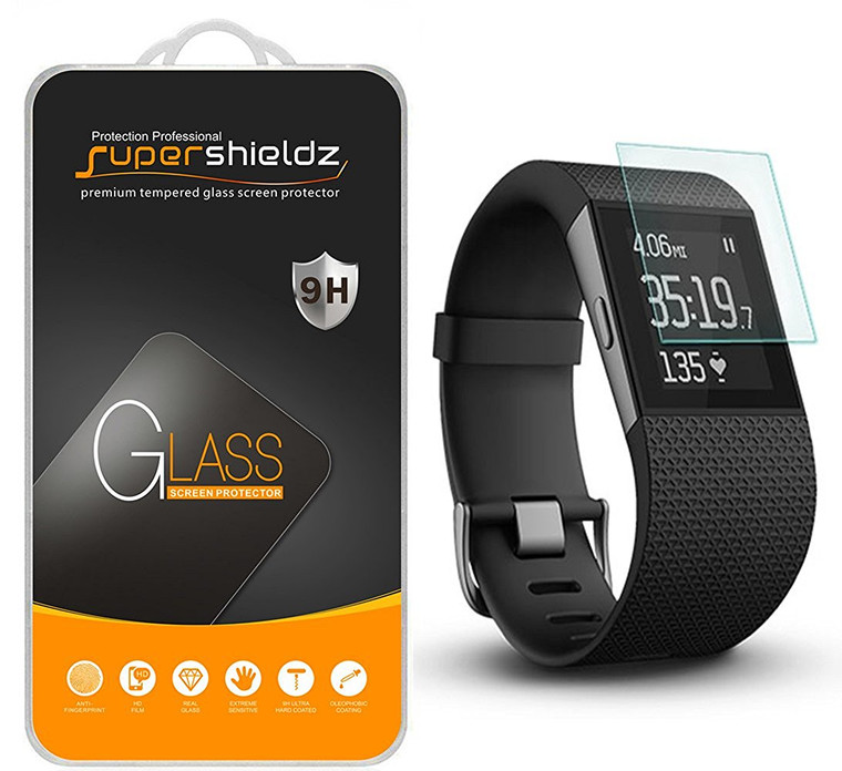 [1-Pack] Supershieldz for Fitbit Surge Tempered Glass Screen Protector