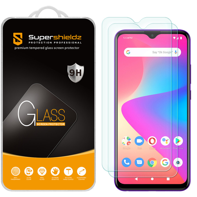 [2-Pack] Supershieldz for BLU G90 Pro Tempered Glass Screen Protector, Anti-Scratch, Anti-Fingerprint, Bubble Free