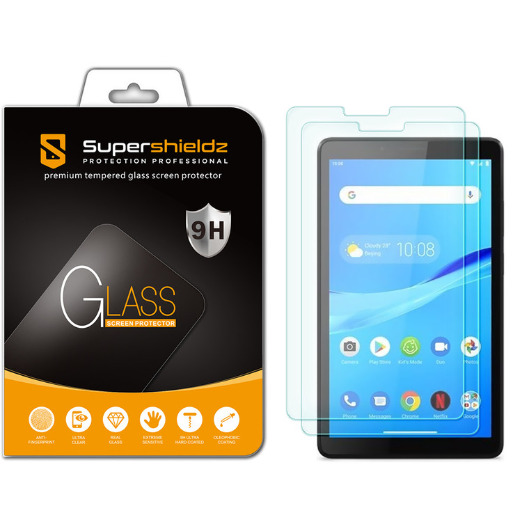 [2-Pack] Supershieldz for Lenovo Tab M7 (3rd Gen) / Lenovo Tab M7 7-inch Tablet (TB-7305F) Tempered Glass Screen Protector, Anti-Scratch, Anti-Fingerprint, Bubble Free