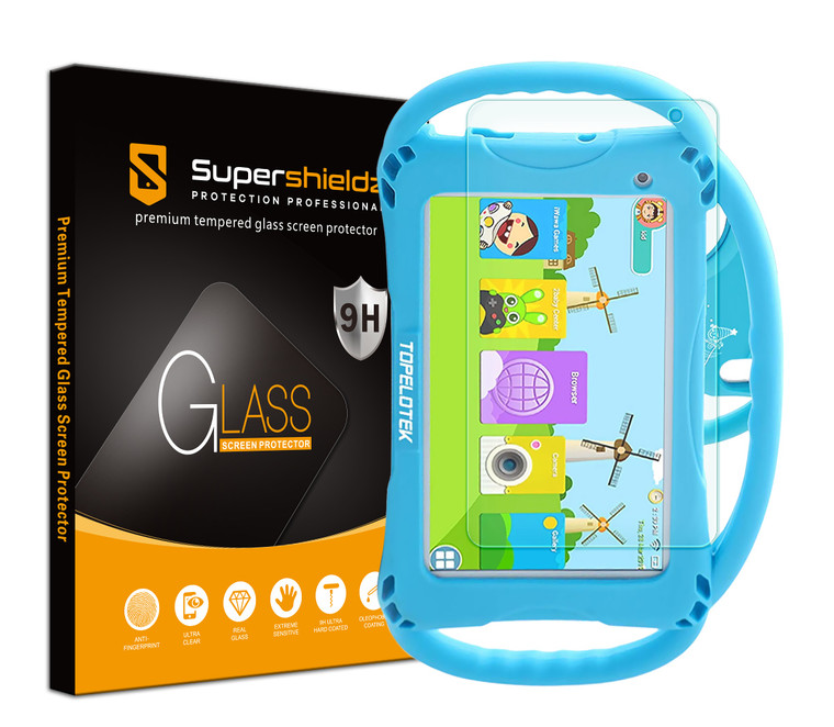 [1-Pack] Supershieldz for Topelotek Kids Tablet 7 inch (KIDS709) Tempered Glass Screen Protector, Anti-Scratch, Anti-Fingerprint, Bubble Free