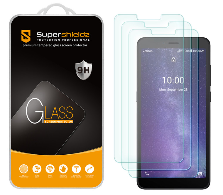 [3-Pack] Supershieldz for TCL Signa Tempered Glass Screen Protector, Anti-Scratch, Anti-Fingerprint, Bubble Free