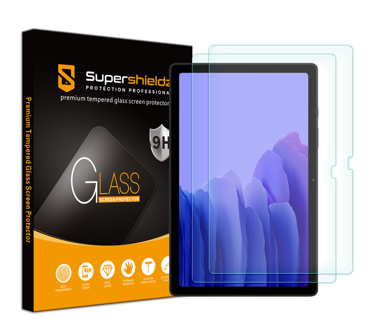 [2-Pack] Supershieldz for Samsung Galaxy Tab A7 (10.4 inch) Tempered Glass Screen Protector, Anti-Scratch, Anti-Fingerprint, Bubble Free