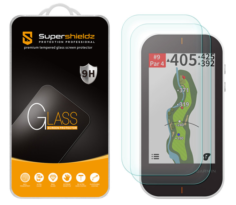 [2-Pack] Supershieldz for Garmin Approach G80 Tempered Glass Screen Protector, Anti-Scratch, Anti-Fingerprint, Bubble Free
