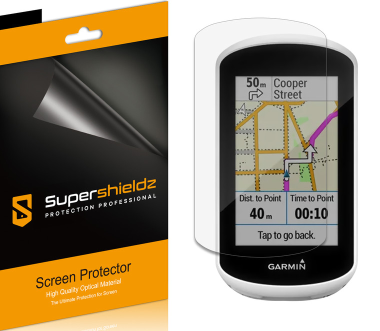 [6-Pack] Supershieldz for Garmin Edge Explore Screen Protector, Anti-Bubble High Definition (HD) Clear Shield