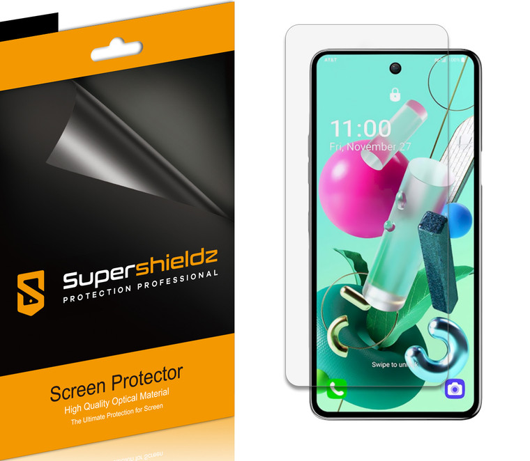 [6-Pack] Supershieldz for LG K92 5G Screen Protector, Anti-Bubble High Definition (HD) Clear Shield