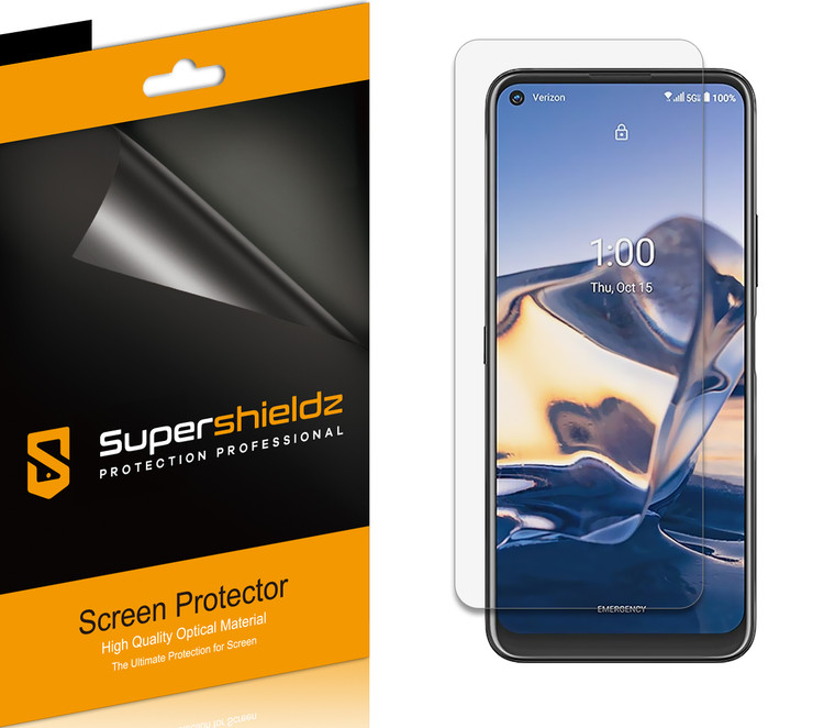 [6-Pack] Supershieldz for Nokia 8 V 5G UW Screen Protector, Anti-Bubble High Definition (HD) Clear Shield